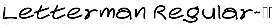 Letterman Regular字体转换
